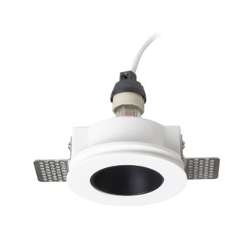 DAYTONA rögzített lámpa gipsz/fekete 230V LED GU10 8W