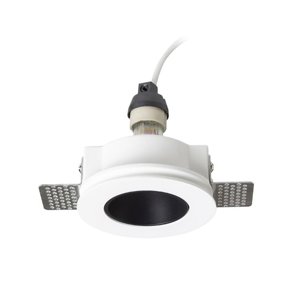DAYTONA rögzített lámpa gipsz/fekete 230V LED GU10 8W