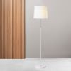 EMMETT állólámpa talapzat fehér króm 230V LED E27 15W