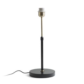 EMMETT asztali lámpatest fekete antikolt sárgaréz 230V LED E27 15W
