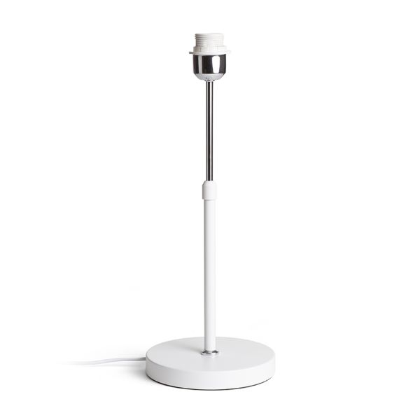 EMMETT asztali lámpatest fehér króm 230V LED E27 15W