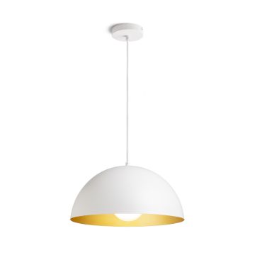 GLADYS 40 függő lámpa fekete/fehér 230V LED E27 30W