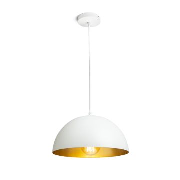 GLADYS 30 függő lámpa fehér/aranysárga  230V LED E27 15W