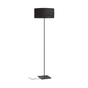 CORTINA/JAKARANDA állólámpa fekete/fekete textil/fém 230V LED E27 15W