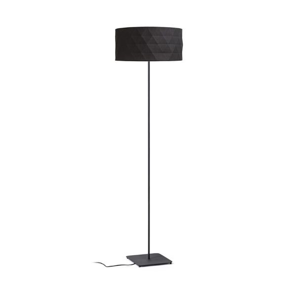 CORTINA/JAKARANDA állólámpa fekete/fekete textil/fém 230V LED E27 15W