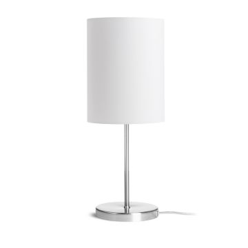 NYC/RON 15/20 asztali lámpa  Monaco petróleum kék/ezüst PVC/króm 230V LED E27 15W