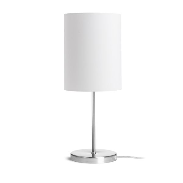 NYC/RON 15/20 asztali lámpa  Monaco petróleum kék/ezüst PVC/króm 230V LED E27 15W
