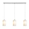 LIZ III 80 függő lámpa  opál üveg/króm 230V LED E27 3x15W