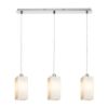 LIZ III 60 függő lámpa  opál üveg/króm 230V LED E27 3x15W