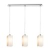 LIZ III 60 függő lámpa  opál üveg/matt nikkel 230V LED E27 3x15W