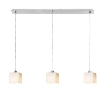 DADOS III 80 függő lámpa  opál üveg/króm 230V LED E27 3x11W
