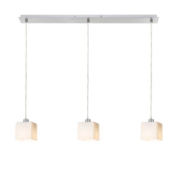 DADOS III 80 függő lámpa  opál üveg/króm 230V LED E27 3x11W