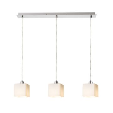 DADOS III 60 függő lámpa  opál üveg/matt nikkel 230V LED E27 3x11W
