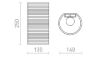 CALLUM RR4 250 fali lámpa fehér Eco PLA 230V LED E27 15W