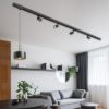 GIULIA 20 három áramkörös sínre fekete/aranybarna sárgaréz 230V LED E27 15W