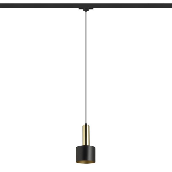 GIULIA 12 három áramkörös sínre fekete/aranybarna sárgaréz 230V LED E27 11W