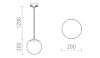 LUNA 20 három áramkörös sínre  opál üveg/króm 230V LED E27 11W