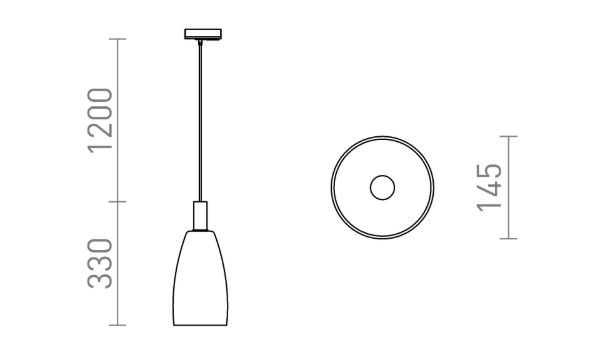 BELLINI L E14 függő lámpa, egyáramkörös sínre függesztéshez fehér tiszta üveg 230V LED E14 15W