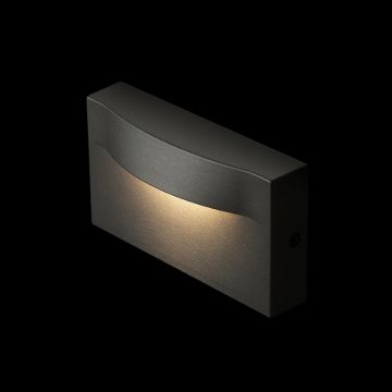 BOBO RC fali lámpa antracitszürke 230V LED 8W IP65 3000K
