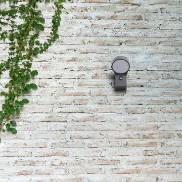 ELIA PIR fali lámpa antracitszürke 230V LED 9W IP44 3000K