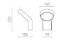 ELIA fali lámpa antracitszürke 230V LED 9W IP44 3000K