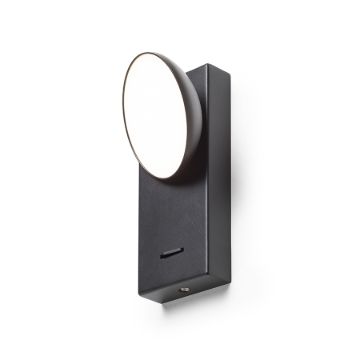 ELISEO fali lámpa fekete 230V LED 5W 3000K