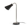ANIKA asztali lámpa matt fekete matt nikkel 230V LED E27 15W