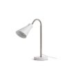 ANIKA asztali lámpa matt fehér matt nikkel 230V LED E27 15W