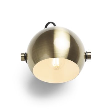 AGNETA felületre szerelhető  szálcsiszolt sárgaréz/fekete 230V LED E27 11W