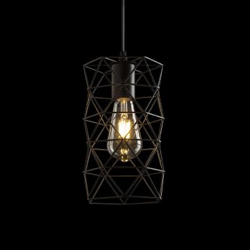 ILUSIA függő lámpa fekete  230V LED E27 15W