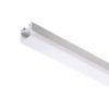 LED PROFILE D felületre szerelhető 1m  alumínium/tej akril 