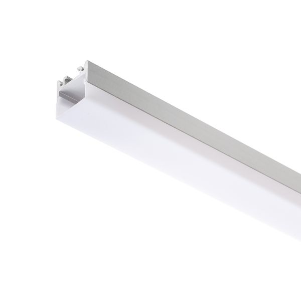 LED PROFILE D felületre szerelhető 1m  alumínium/tej akril 