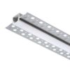LED PROFILE B süllyesztett 1m  alumínium/tej akril 