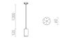 BELENOS háromfázisú áramkörös sínre függő lámpa fehér  230V LED GU10 9W