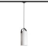 JULIETTA 31 háromfázisú áramkörös sínre  opál üveg/fekete 230V LED E27 15W