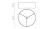RON 60/19 lámpabúra  Polycotton fekete/fehér PVC  max. 23W