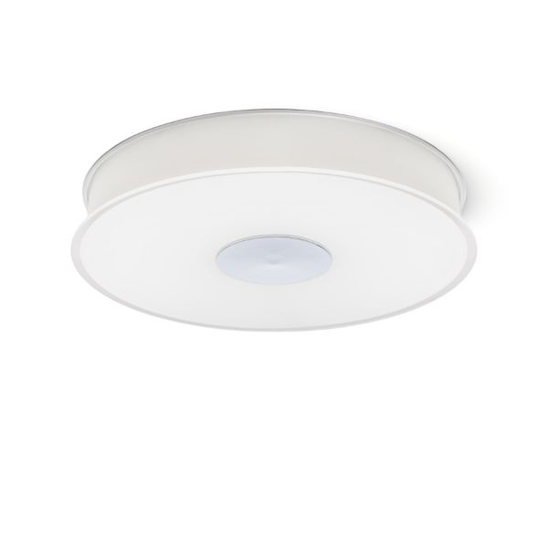 ASTERI LED mennyezeti lámpa  szatén üveg/króm 230V LED 35W  3000K