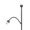 PAMPA állólámpa talapzat fekete 230V LED E27 11+7W