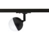 LYRA egy áramkörös sínre fekete tej akril 230V LED 5W  3000K