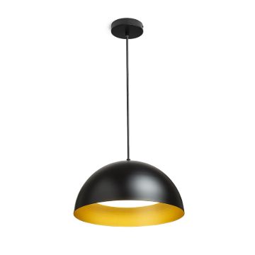 GLADYS 40 függő lámpa fekete/aranysárga 230V LED E27 30W