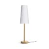 MAUI/CONNY 15/30 asztali lámpa  Polycotton fehér/fa 230V LED E27 11W