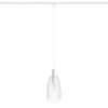 BELLINI L E14 függő lámpa, egyáramkörös sínre függesztéshez fehér tiszta üveg 230V LED E14 15W