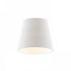 NIZZA 18/15 lámpabúra  Polycotton fehér/fehér PVC  max. 28W