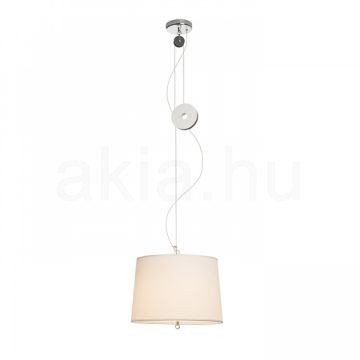 LEVITA lehúzható függeszték fehér króm 230V LED E27 15W