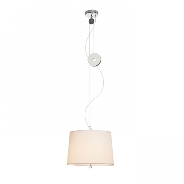 LEVITA lehúzható függeszték fehér króm 230V LED E27 15W