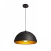 CARISSIMA 40 függő lámpa matt fekete/aranysárga  230V LED E27 15W