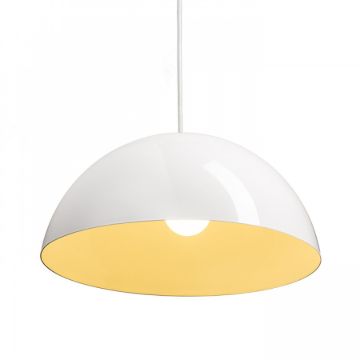 MONROE 40 függő lámpa csillogó fehér/fehér  230V LED E27 30W