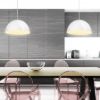MONROE 40 függő lámpa csillogó fehér/fehér  230V LED E27 30W