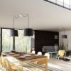 ASPRO 40/30 lámpabúra  Polycotton fekete/arany fólia  max. 23W