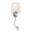 VERSA fali lámpabúra fehér matt nikkel 230V LED E27 LED 15+3W 40°  3000K